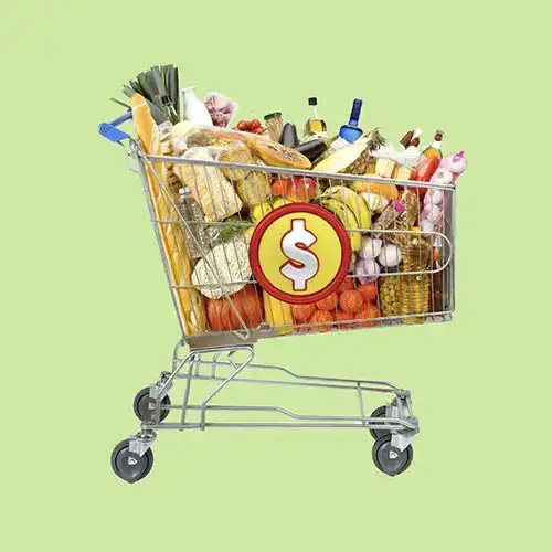 Cheap Grocery Store Illustration